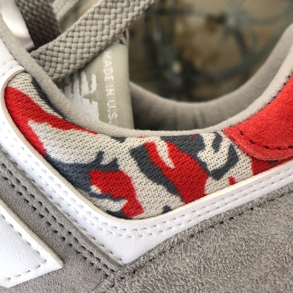 🇺🇸NEW BALANCE 576 GREY/RED/CAMO MADE IN USA SZ 10 - Picture 5 of 9